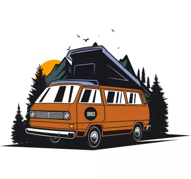 Motorhome journey badge Caravan decals - TenStickers