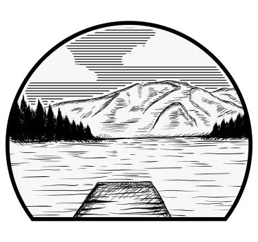 Motorhome pine lake Caravan decals - TenStickers