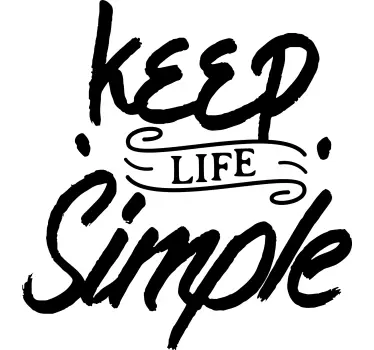 Motorhome keep it simple caravan decal - TenStickers