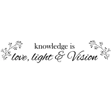 Helen Keller Love quote decal - TenStickers