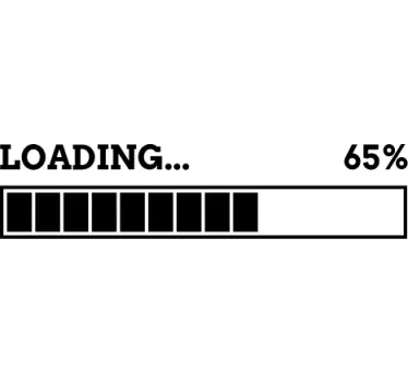 Loading percentage video game wall decal - TenStickers
