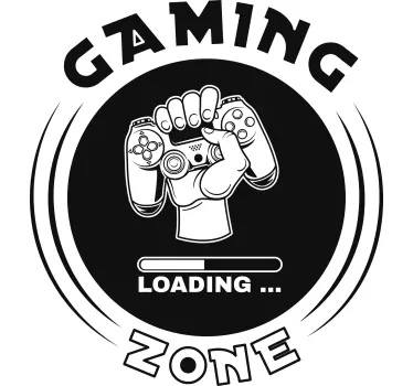Loading game zone sign video game wall sticker - TenStickers