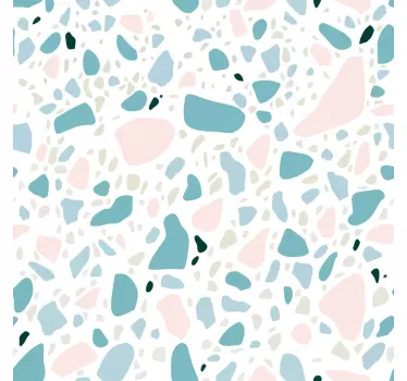 Terrazzo pattern tile sticker - TenStickers