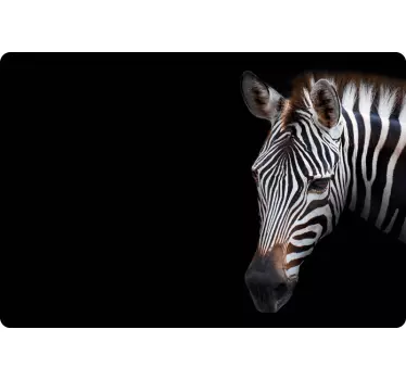 Zebra Head Illustration laptop skin - TenStickers