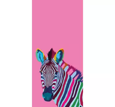 Zebra pop art iPhone decal - TenStickers