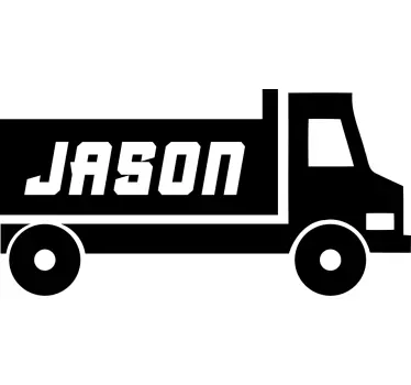 Custom truck name toy decal - TenStickers