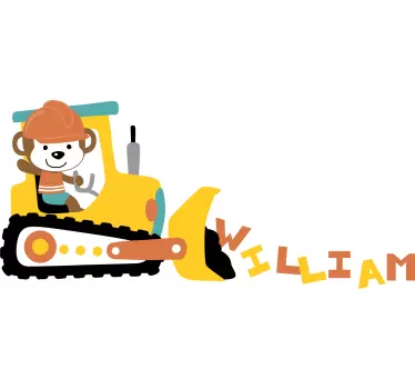 Personalised rock truck toy decal - TenStickers