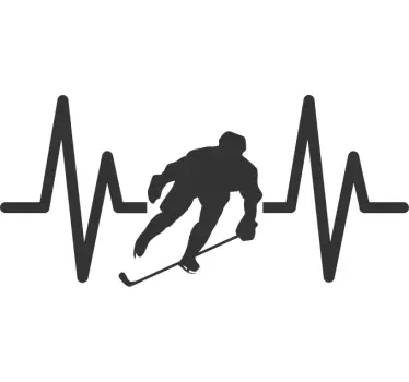 Ice Hockey Pulse sports wall sticker - TenStickers