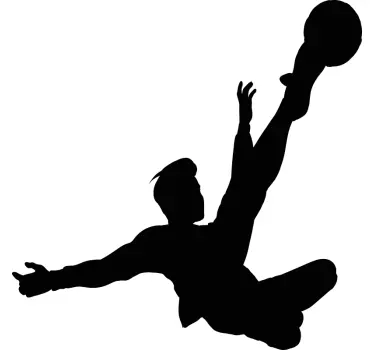 Football sticker goalkeeper catching ball - TenStickers