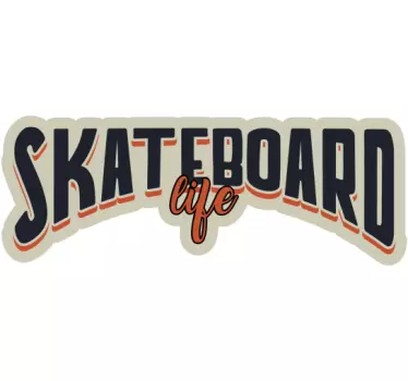 The skateboard life wall decor - TenStickers