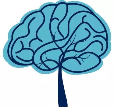Creative Brain Symbol wall art sticker - TenStickers