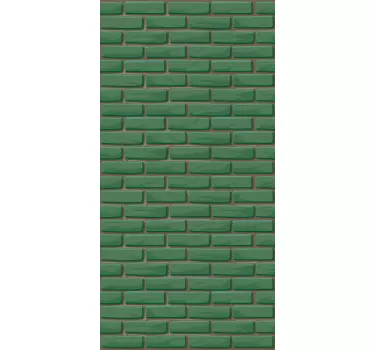 Green Brick Pattern recycling decal for bin - TenStickers