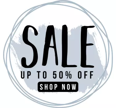 Modern Sale window decal - TenStickers