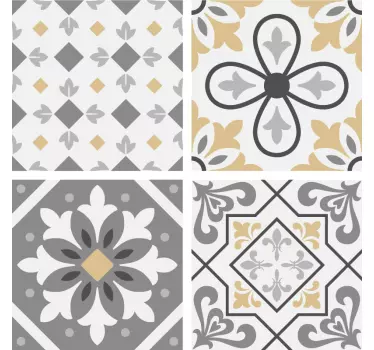 Amiaz cement tiles vinyl transfer decal - TenStickers