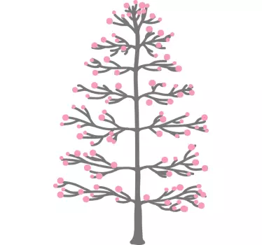 Tree wall decal innovative tree design - TenStickers