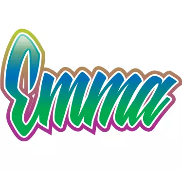 Colorful graffiti girl name urban decal - TenStickers