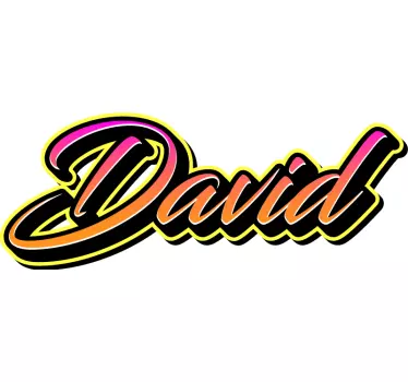 Customized Name Art quote sticker - TenStickers