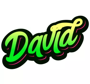 Green Graffiti urban decal - TenStickers