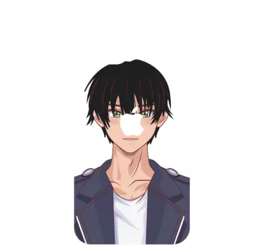 Anime mysterious character iPhone decal - TenStickers