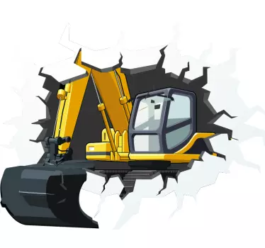 Bagger hole in the wall wall decals for teenagers room - TenStickers