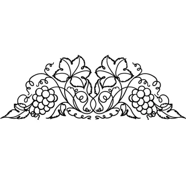 Leaf vine headboard plant decals - TenStickers