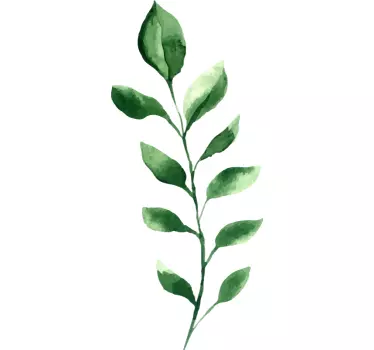 Plant sticker leafy stem decor - TenStickers