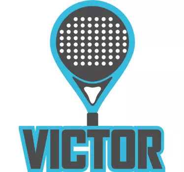 Sports wall sticker custom padel racket - TenStickers