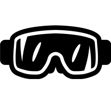 Basketball sticker sport goggles design - TenStickers