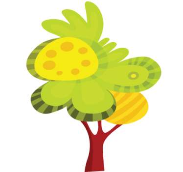 Illustrated Tree Wall Sticker - TenStickers