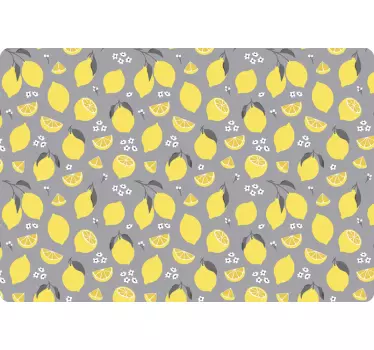 Lemon fruit pattern laptop skin - TenStickers