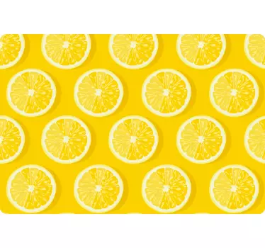 Fresh lemon pattern laptop skin - TenStickers