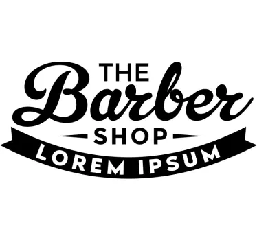 Barber shop aesthetic shop window sticker - TenStickers