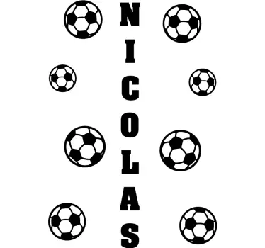 Football sticker personalized soccer design - TenStickers