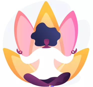 Lotus relaxation wall decor - TenStickers