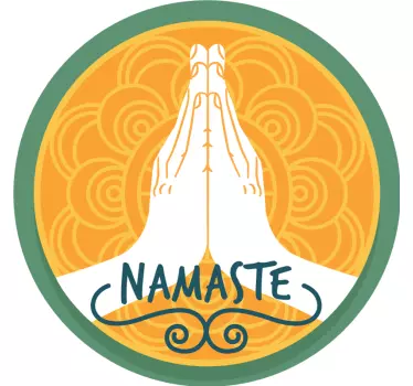 Namaste Orange  wall decor - TenStickers