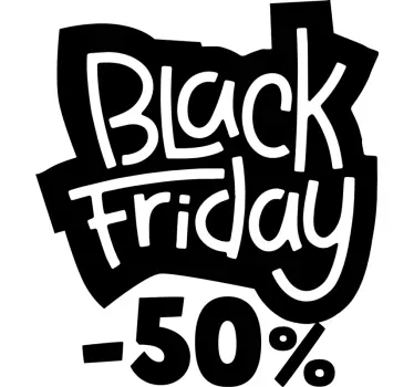 Shop window sticker sale 50 off black friday - TenStickers
