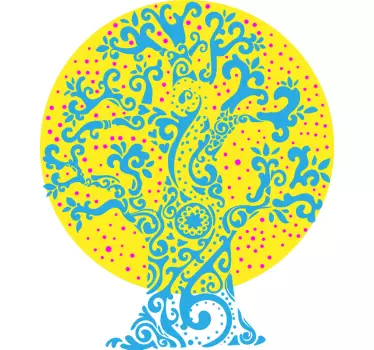 Tree of Life dot work tree wall decal - TenStickers