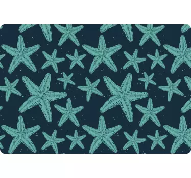Laptop skin with starfish pattern design - TenStickers