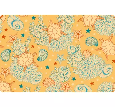 Vibrant ocean creatures laptop skin - TenStickers