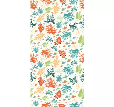Colorful coral  fridge decals - TenStickers