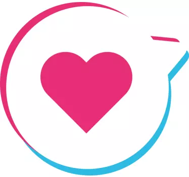 Tiktok Like window decal - TenStickers