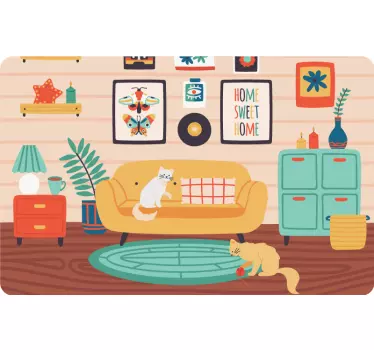 Laptop skin cozy home vibe - TenStickers