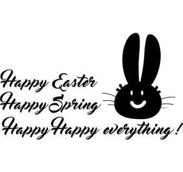 Happy, happy Easter wall decor - TenStickers