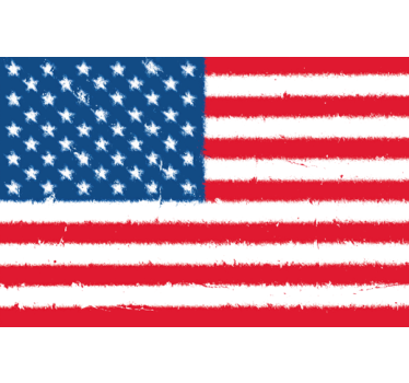 USA flag wall sticker for bedroom - TenStickers