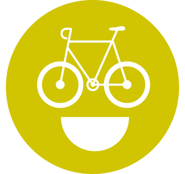 Bike Smile bike Decal - TenStickers