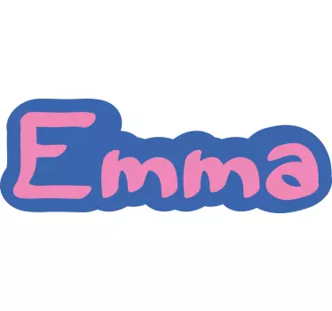 Customizable block name bike sticker - TenStickers