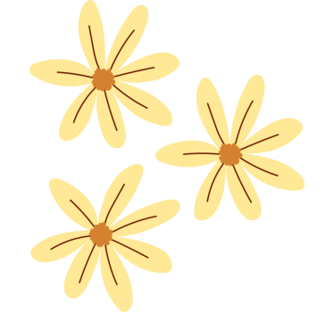 Pointed tickseed flowers bike sticker - TenStickers