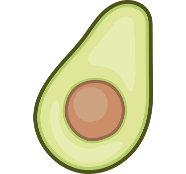 Avocado bike bike Decal - TenStickers