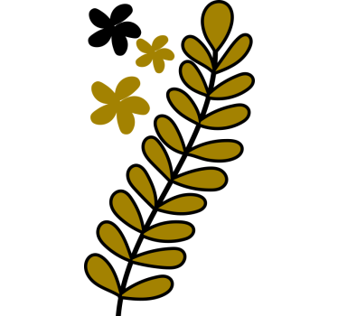 Planet and flower Bike Decal - TenStickers