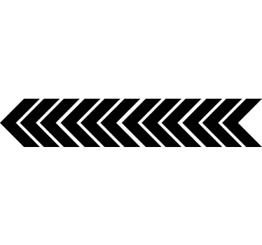 Geometric arrows bike sticker - TenStickers